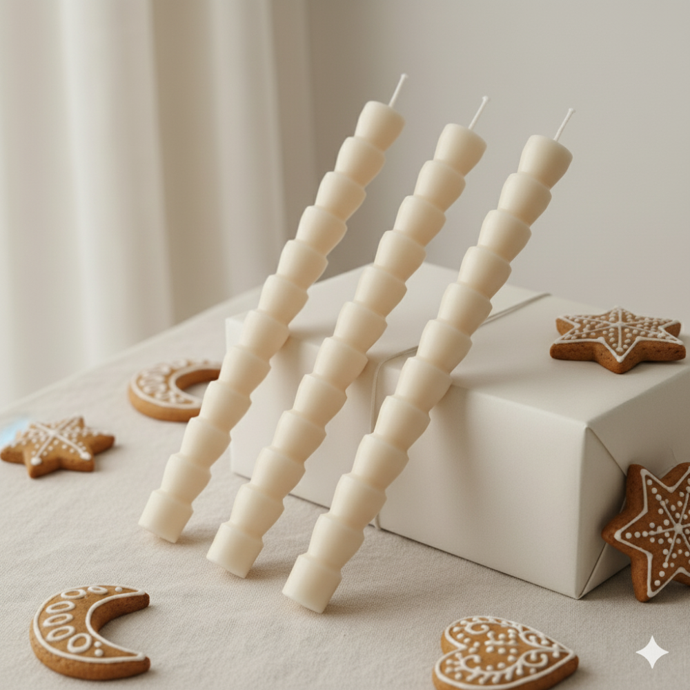 Stearīna sveces, 3 gab.,dažādi aromāti (C32)