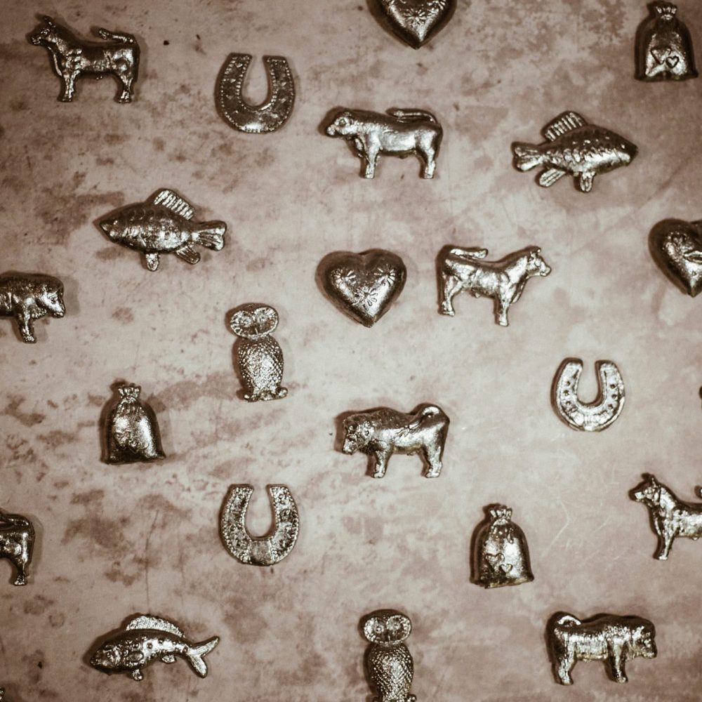 Kausējamās laimītes ar novēlējumiem