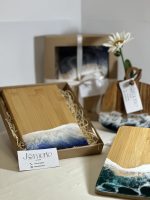 Koka servējamais dēlītis "Okeāna vilnis"