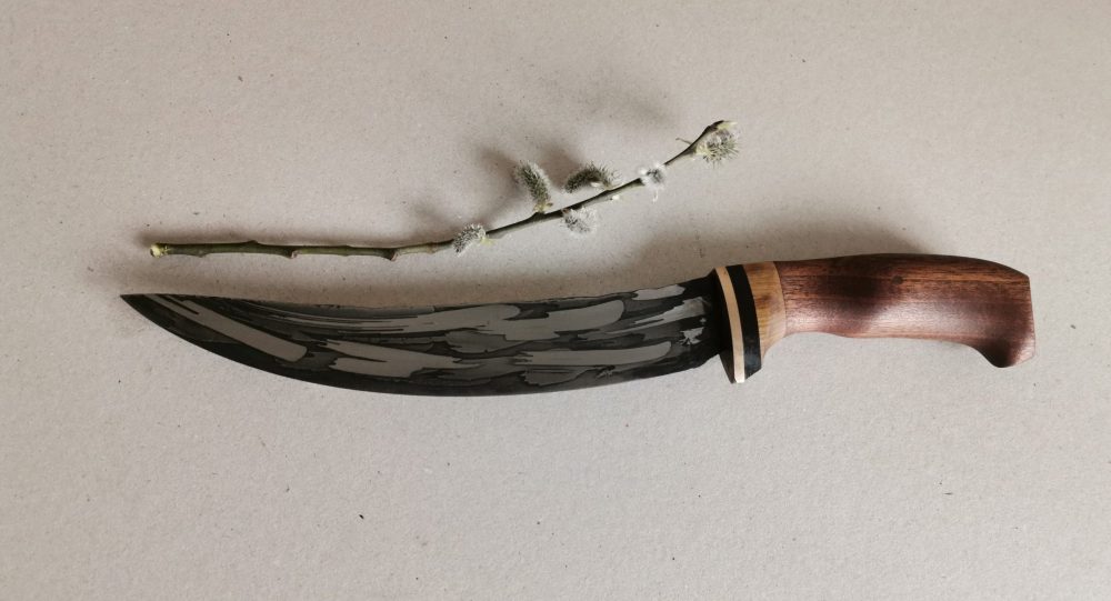 Latvijā izkalts nazis, autortehnika, oriģināls