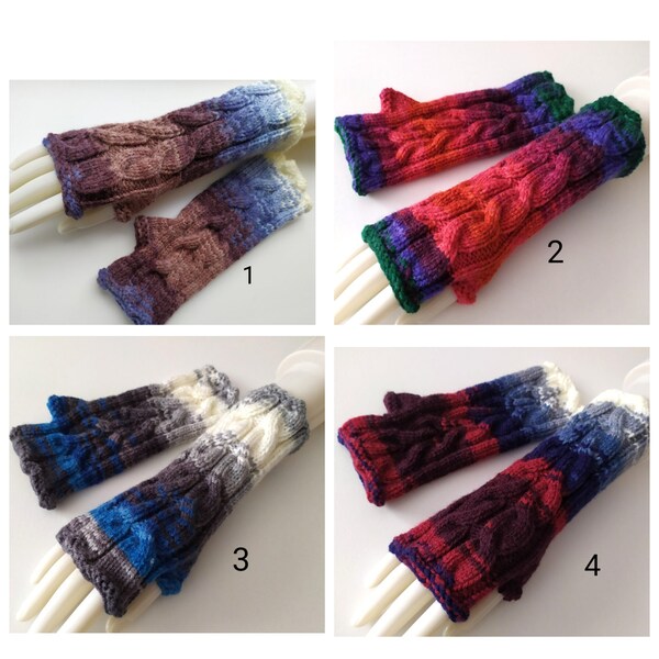 Bezpirkstu cimdi/Roku sildītāji "Daudzkrāsaini"