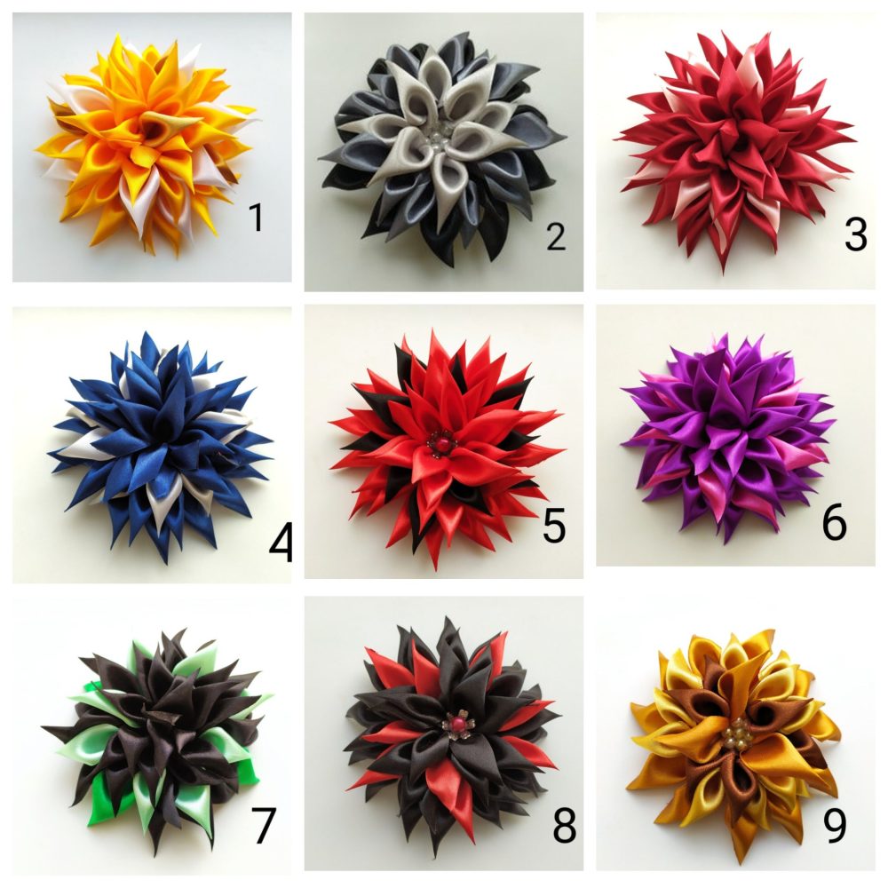 Auduma brošas kleitai, šallei "SATĪNS"