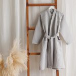 Sieviešu kokvilnas halāts - Attēls 4