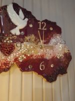 Epoksīdsveķu pulkstenis "Mirdzoša Latvija" - Attēls 2