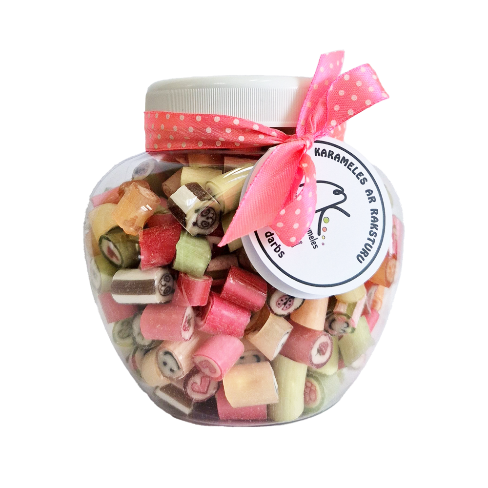 Karameles burciņā ASORTI