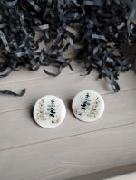 Polimērmāla auskari "Reiz mežā..." - Attēls 2