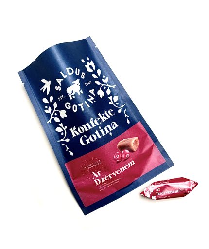 konfektes Gotiņa ar dzērvenēm