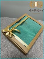 Kaņepju šķiedras apaļšalle gaiši zaļā krāsā - Attēls 2