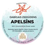 Dabīgais ziedūdens (hidrolāts) APELSĪNS - Attēls 3