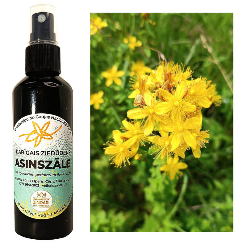 Dabīgais ziedūdens (hidrolāts) ASINSZĀLE