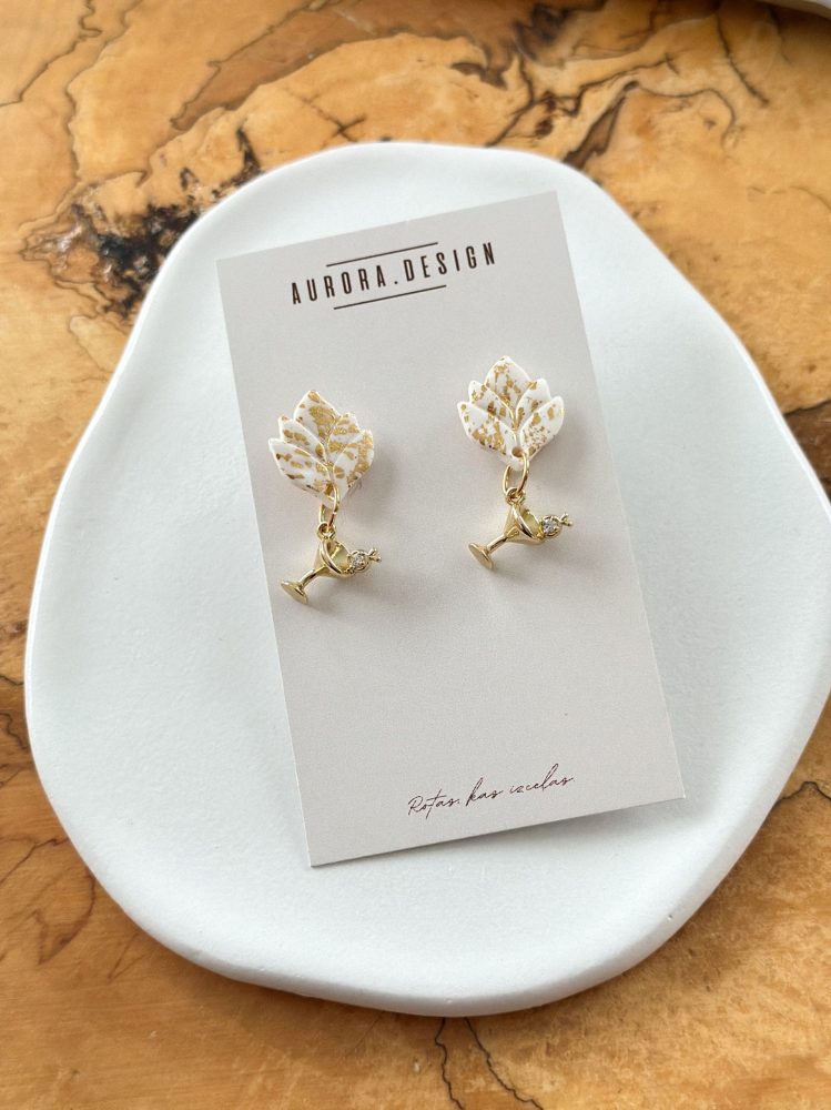 Polimērmāla auskari MARTINI DROP