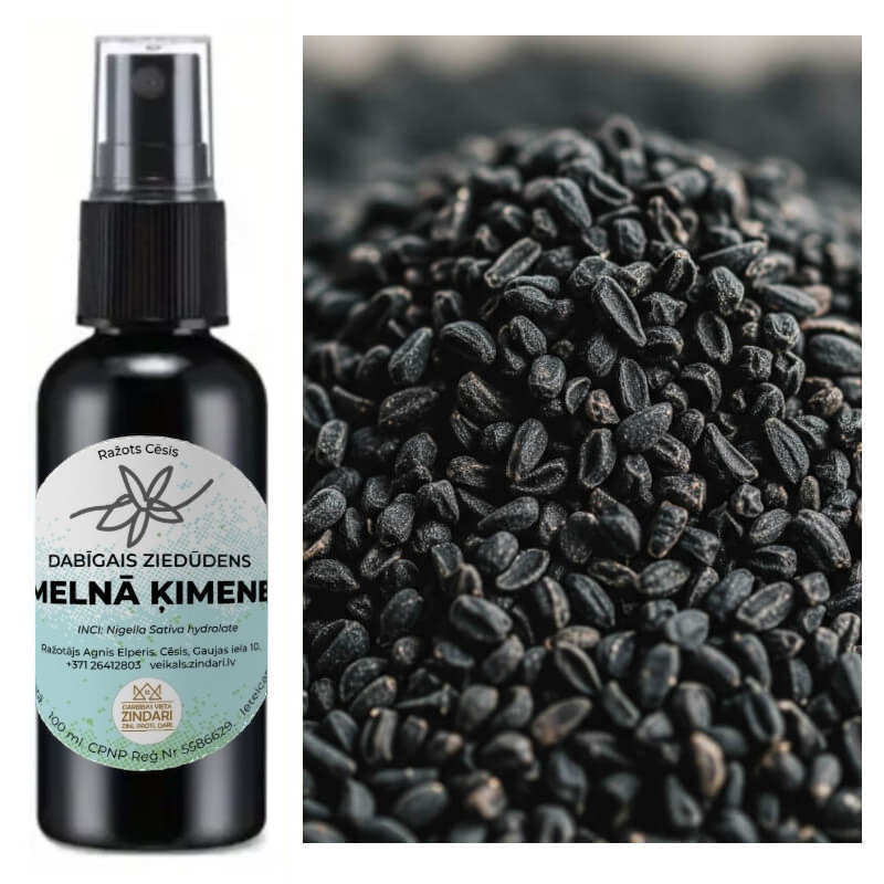 Dabīgais ziedūdens (hidrolāts) MELNĀ ĶIMENE