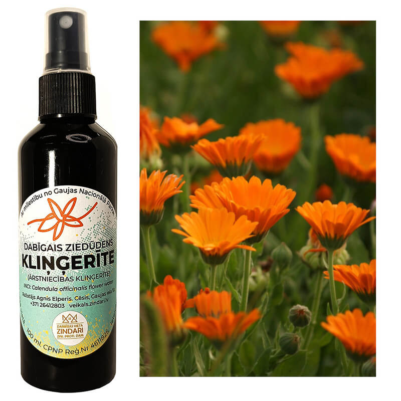 klingerite-3 Dabīgais ziedūdens (hidrolāts) KLIŅĢERĪTE - Attēls 1