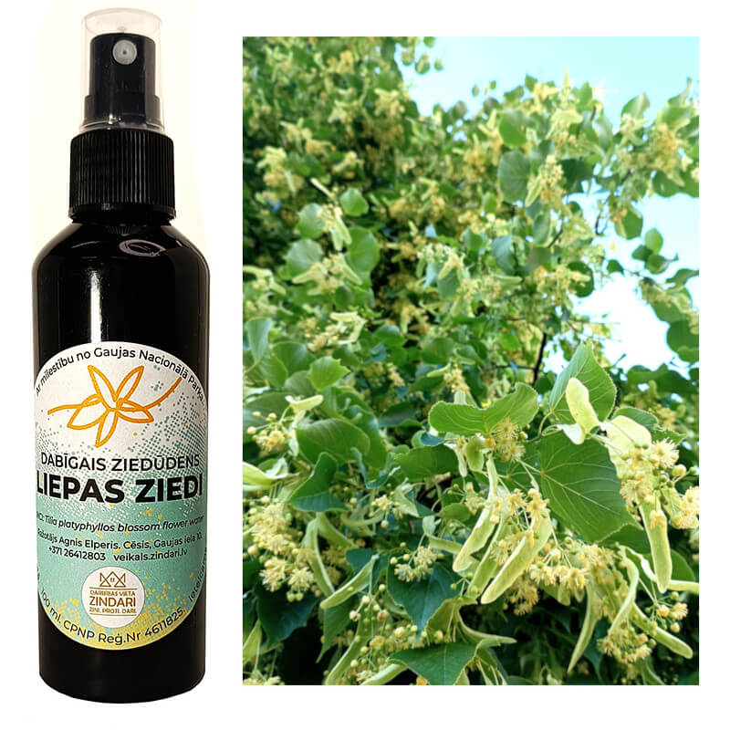 Dabīgais ziedūdens (hidrolāts) LIEPAS ZIEDI
