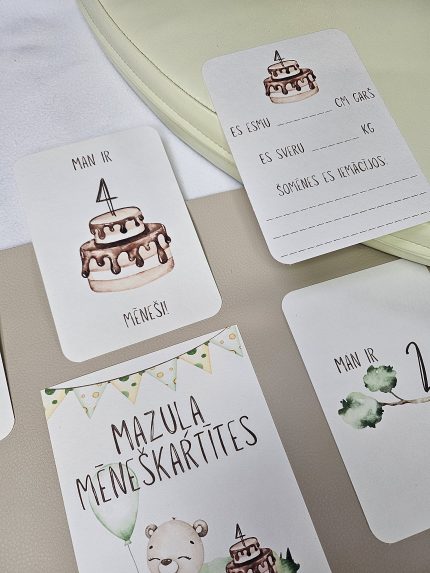 Mēneškartītes puisītim. Dāvana raudzības. Dāvana uz raudzībām puisītim. Ikmēneša kartītes mazulim.