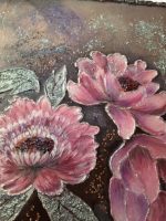 Gleznojums/panno PEONIJAS ZIEDI - Attēls 2