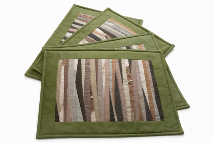 auduma galda salvetes haki zaļas