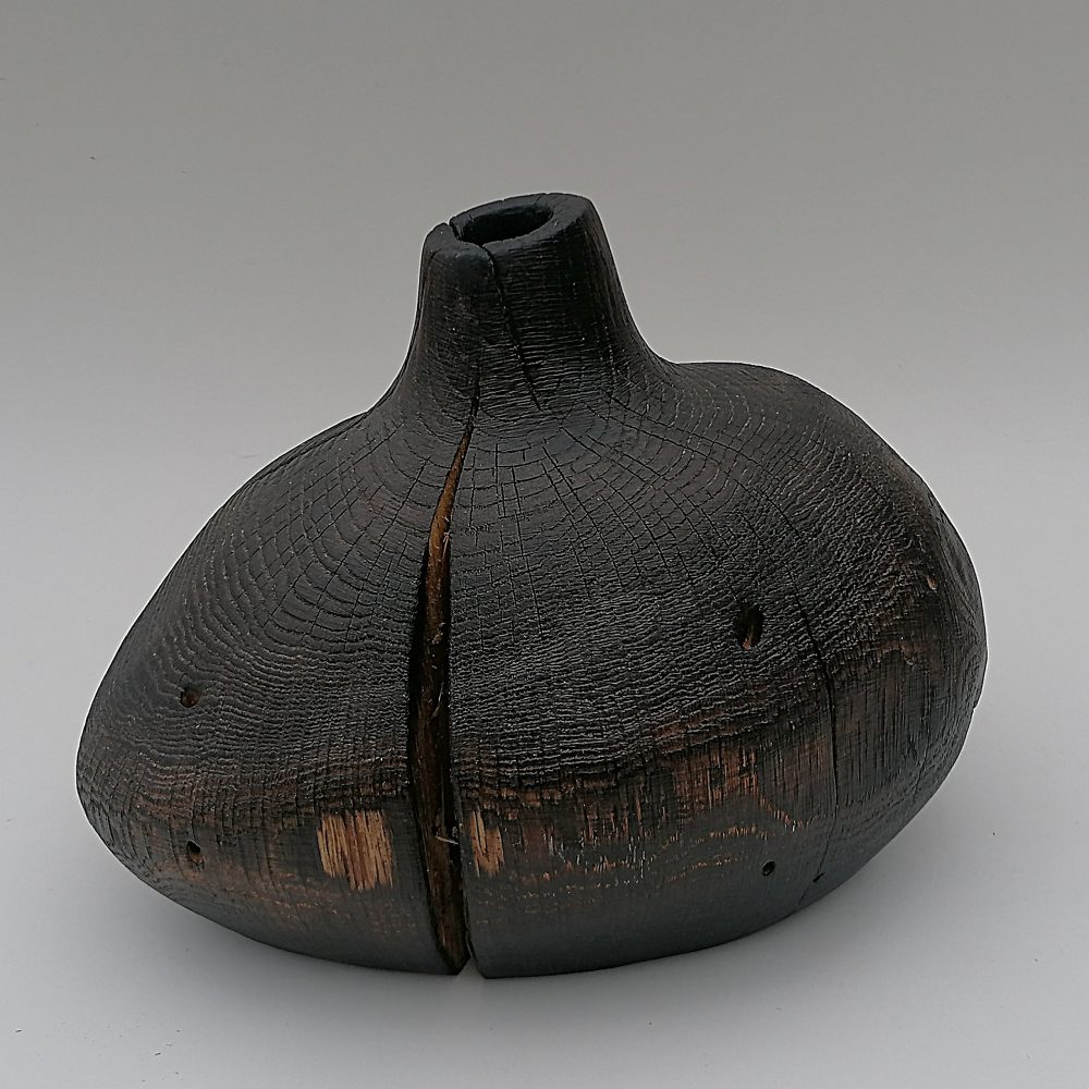 Koka vāze – Melnais ozols #1