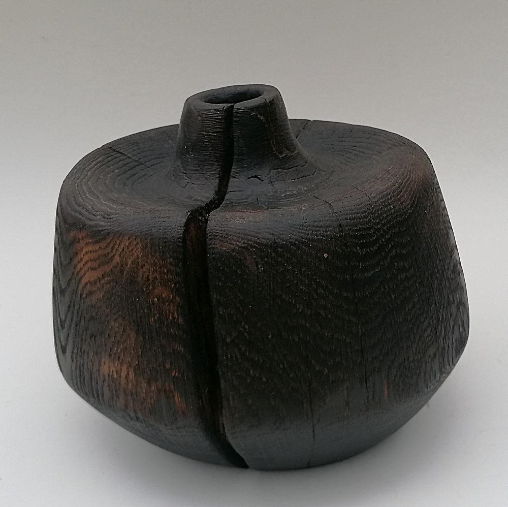 Koka vāze – Melnais ozols #2