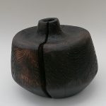 Koka vāze – Melnais ozols #2