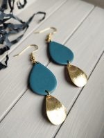 Polimērmāla auskari "Lāses" - Attēls 2