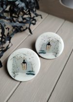 Polimērmāla auskari "Laternu stundā" - Attēls 3