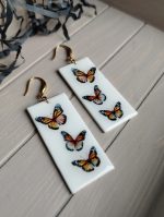 Polimērmāla auskari "Taurenīši" - Attēls 2