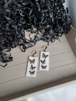 Polimērmāla auskari "Taurenīši" - Attēls 3