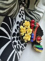 Krāsaina broša “Āfrika” - Attēls 3