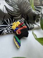 Krāsaina broša “Āfrika” - Attēls 4