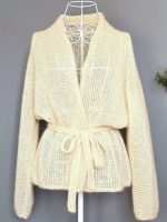 Adīta jaka ar jostiņu - Attēls 7