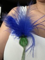 Zila spalvu broša “Rudzupuķe” - Attēls 3