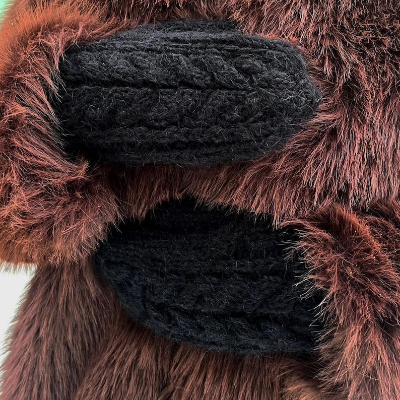 melni dūraiņu cimdi