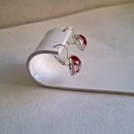 Epoksīda sveķu auskari ar plīvurpuķi - Attēls 4