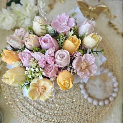 Sojas vaska aromātisko sveču kompozīcija