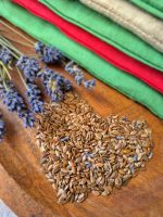 Acu spilventiņš ar linsēklam un lavandas ziediem - Attēls 4