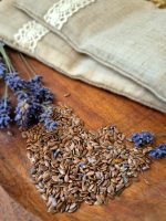 Acu spilventiņš ar linsēklam un lavandas ziediem - Attēls 2