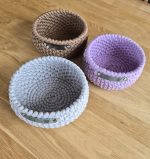 Tamborēti interjera grozi TEXTURA šokolāde - Attēls 5