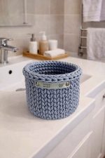 Tamborēti interjera grozi PELNU PELĒKS mazais - Attēls 6