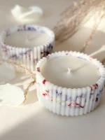 Laternu svece ar dabīgiem ziediem - Attēls 2