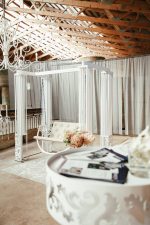 Baltas metāla šūpoles - Attēls 5