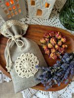 Lina aroma maisiņš ar lavandu un rožu lapiņām - Attēls 2