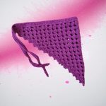 Tamborēts kokvilnas vasaras lakatiņš - Attēls 2