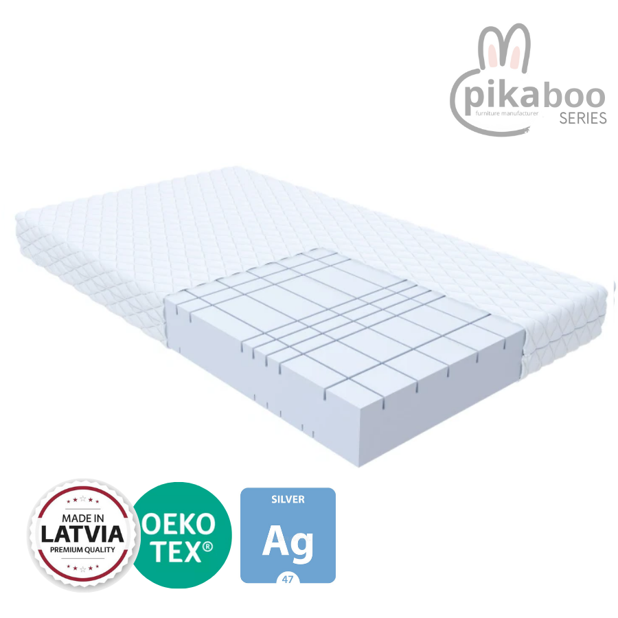 Bērnu matracis "PikaBoo" SILVER Foam 9cm