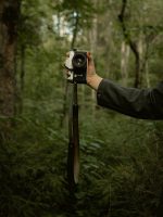 Retro stila ādas kameru siksna- Forest Trail fotogrāfiem