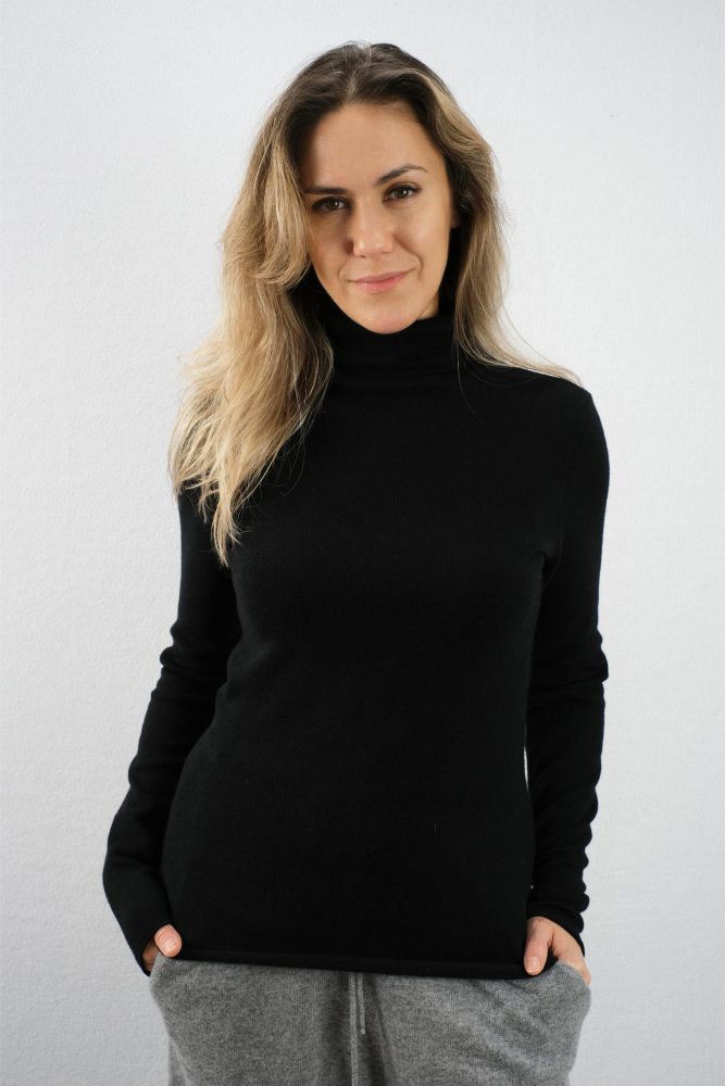 melna kašmira bītlene