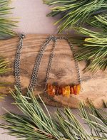 Kaklarota 10 dzintaru ķēdīte - Attēls 2