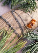 Kaklarota 10 dzintaru ķēdīte - Attēls 4