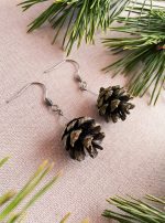 Dabīgo čiekuru auskari - Attēls 4