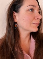 Dzintaru auskari KVADRĀTA ietvarā - Attēls 7